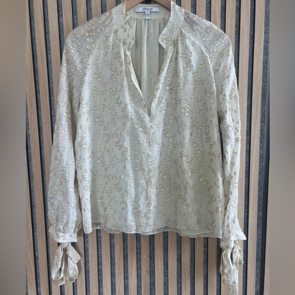 Derek Lam 10 Crosby - silk blouse with gold accents